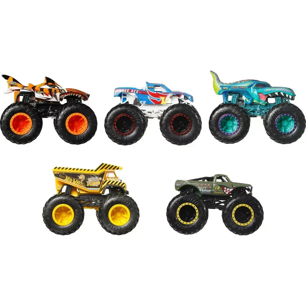 Hot Wheels Monster Trucks Crash Crew 5-Pack of 1:64 Scale JFF65 thumbnail