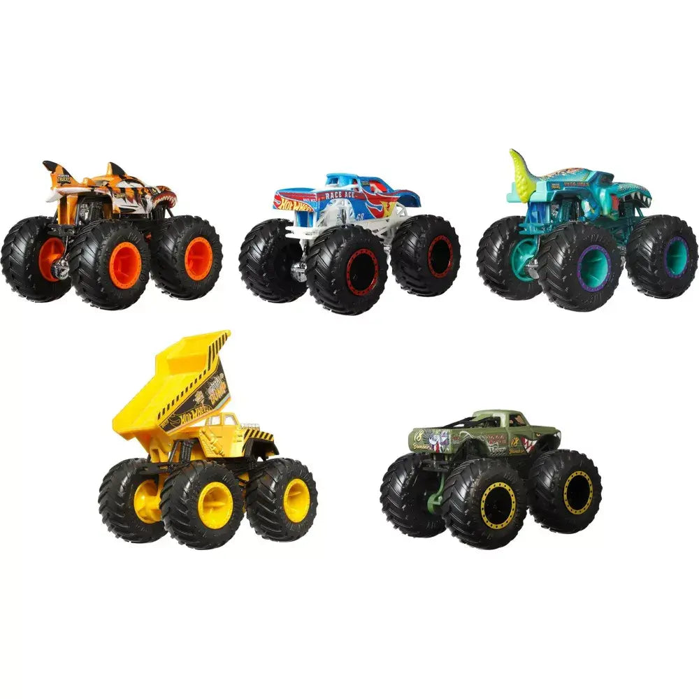 Hot Wheels Monster Trucks Crash Crew 5-Pack of 1:64 Scale JFF65 thumbnail