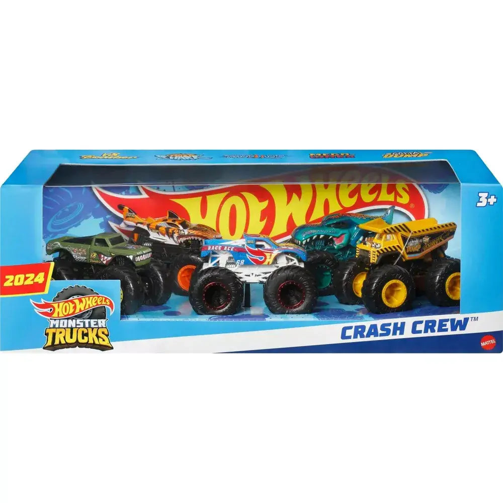 Hot Wheels Monster Trucks Crash Crew 5-Pack of 1:64 Scale JFF65 thumbnail