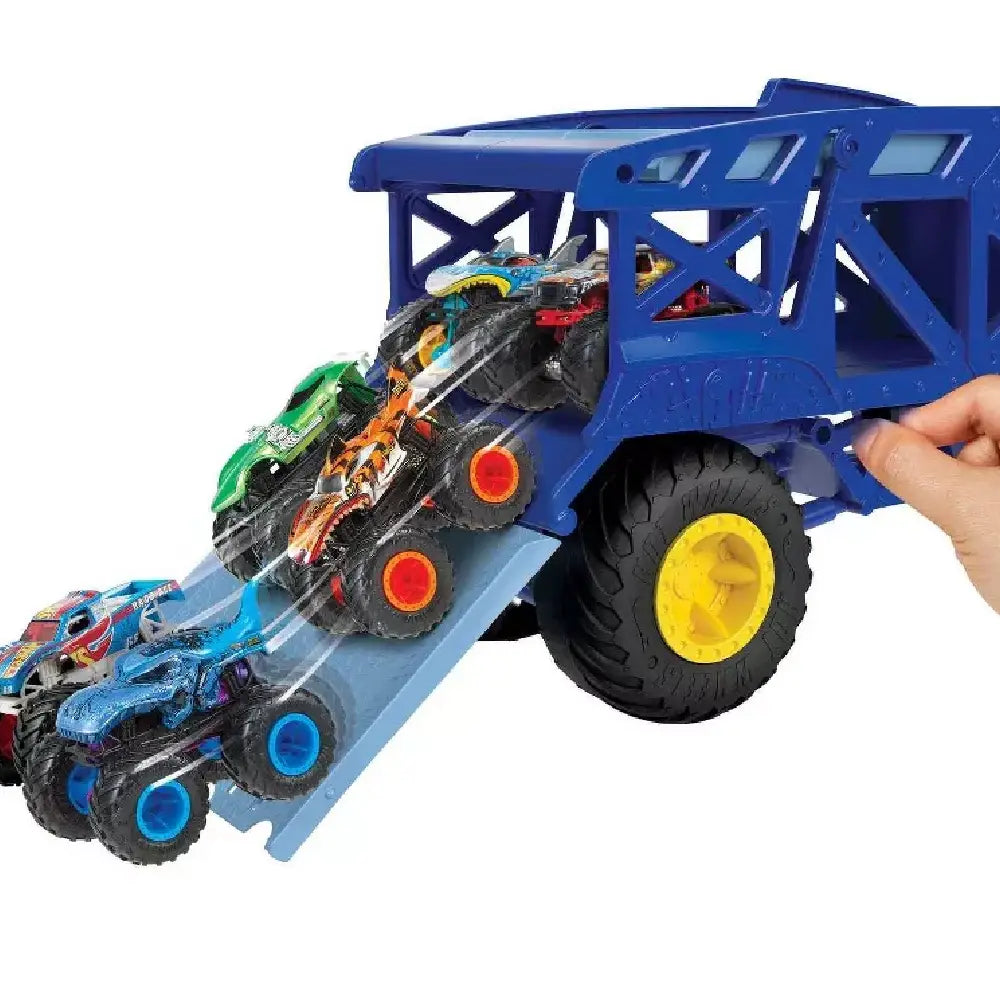 Hot Wheels Monster Trucks Monster Mover Rhino, Toy Car & Truck Hauler, thumbnail