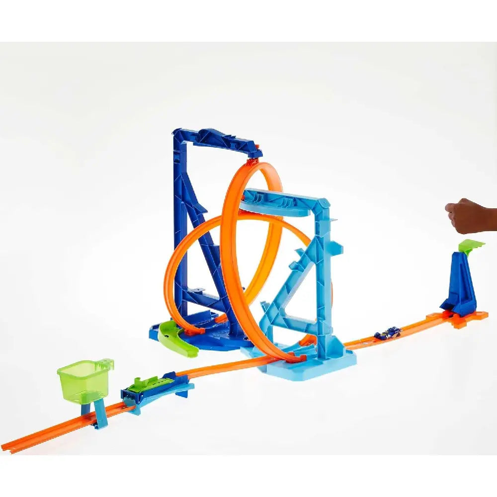 Hot Wheels Toy Car Track Set Infinity Loop Kit HMX40 thumbnail