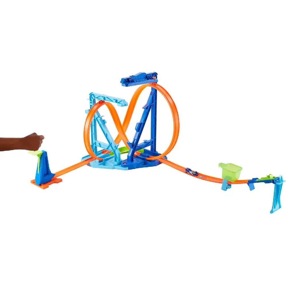 Hot Wheels Toy Car Track Set Infinity Loop Kit HMX40 thumbnail