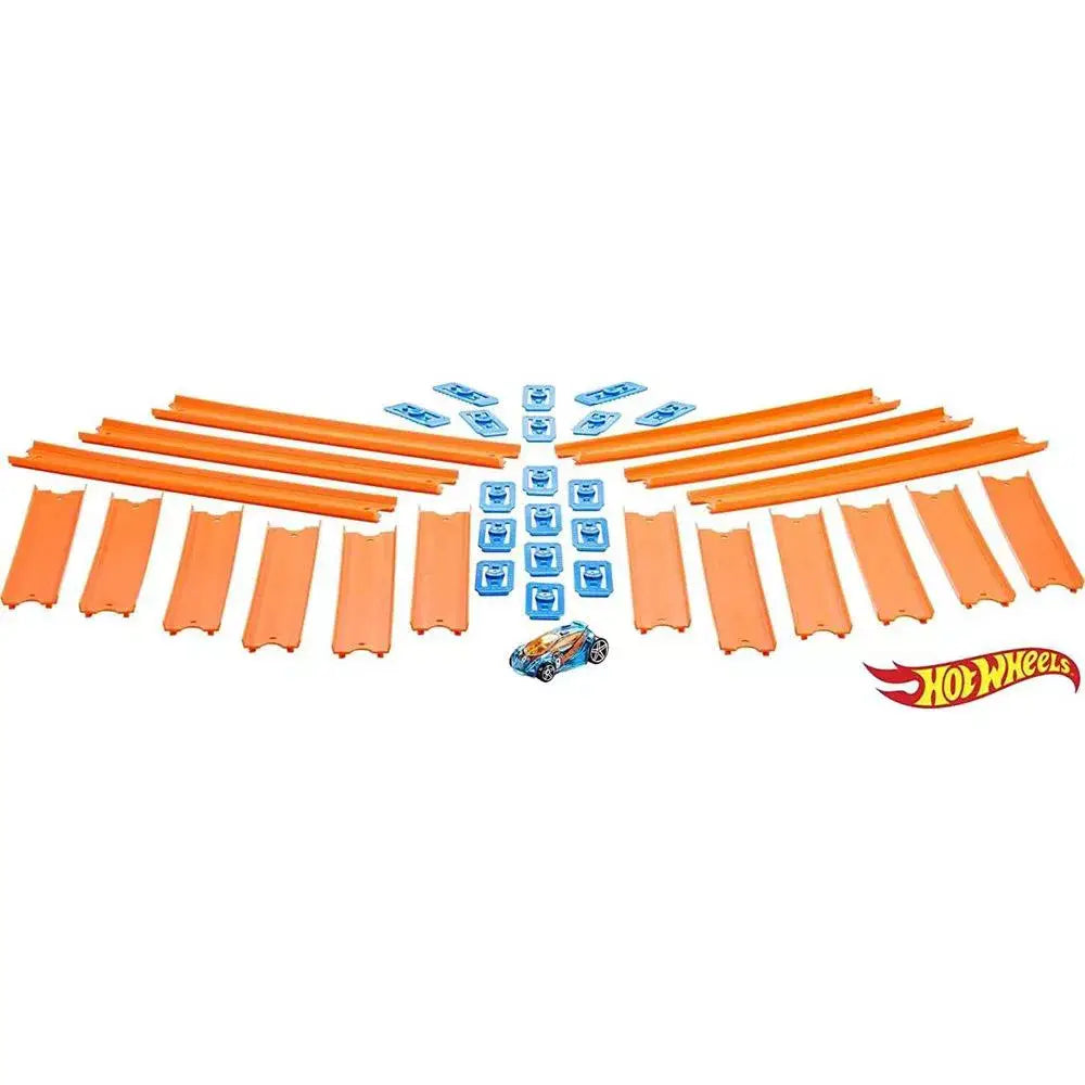 Hot Wheels Track Builder Straight Track with Car 15 Feet - Styles May Vary. Get ready for high-speed thrills with an incredible 15 feet of Hot Wheels track—custom racing action like never before! BHT77 thumbnail