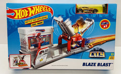 Hot Wheels Blaze Blast Playset with Track, Cars & Launch Accessories for Imaginative Racing Fun