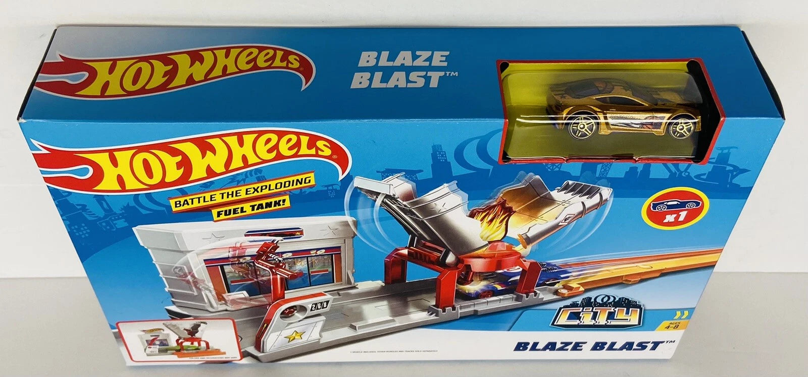 Hot Wheels Blaze Blast Playset with Track, Cars & Launch Accessories for Imaginative Racing Fun thumbnail