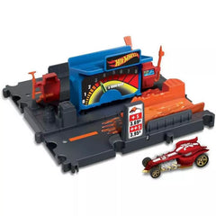 Hot Wheels City Fuel Station Shift Playset – Gas Station Track Set with Car Included