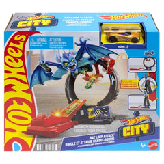 Hot Wheels City Toy Car Track Set - Bat HTN78