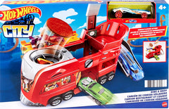Hot Wheels Dine & Dash Playset with Launcher, Track Features & Themed Restaurant Challenge