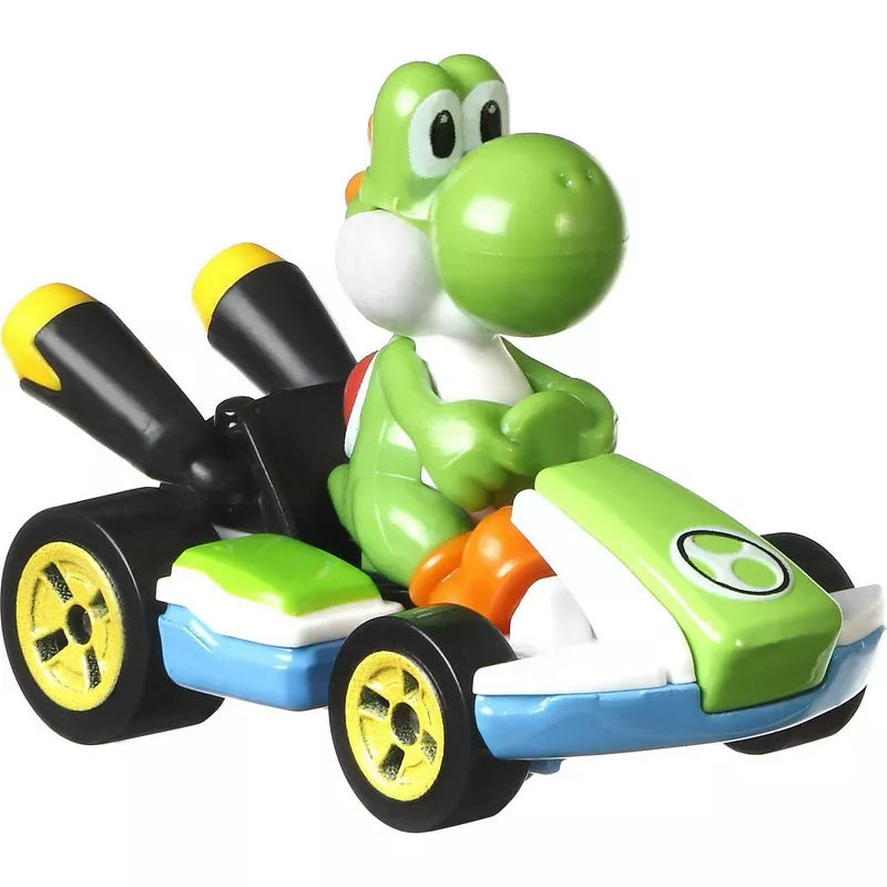 Hot Wheels Mario Kart 1:64 Scale Yoshi, Standard Kart, Collectible Vehicle thumbnail
