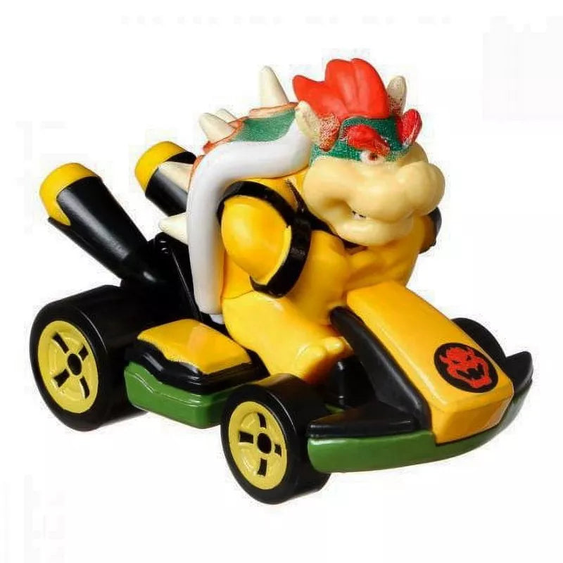 Hot Wheels Mario Kart 1:64 Scale Bowser in Standard Kart Collectible Vehicle thumbnail