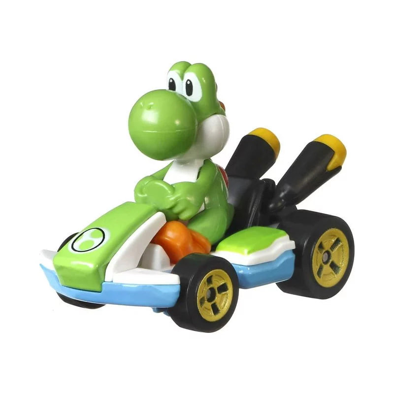 Hot Wheels Mario Kart 1:64 Scale Yoshi, Standard Kart, Collectible Vehicle thumbnail