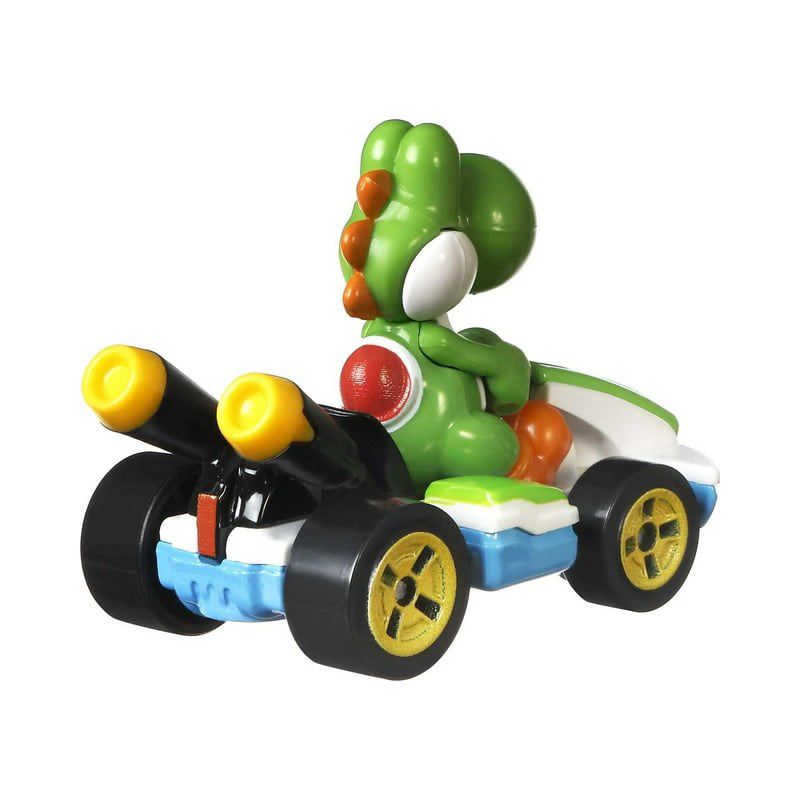 Hot Wheels Mario Kart 1:64 Scale Yoshi, Standard Kart, Collectible Vehicle thumbnail