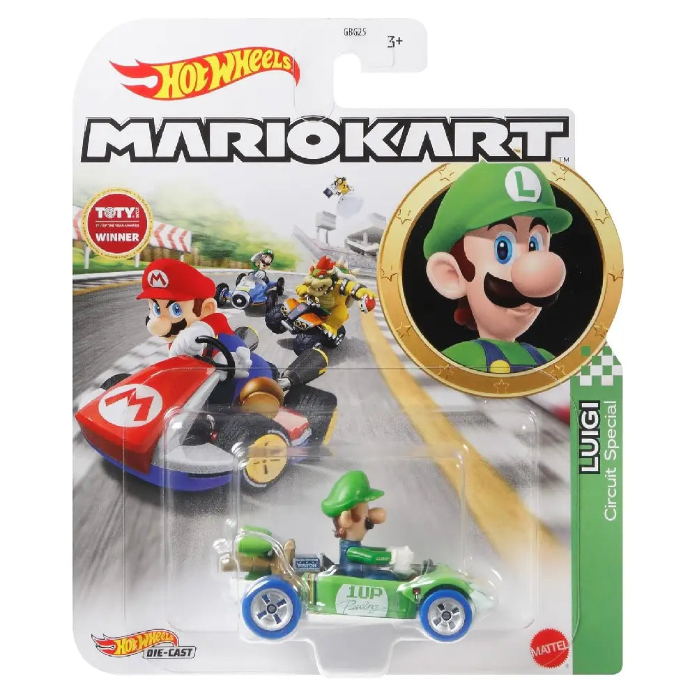 Hot Wheels Mario Kart Luigi Circuit Special GRN18 thumbnail