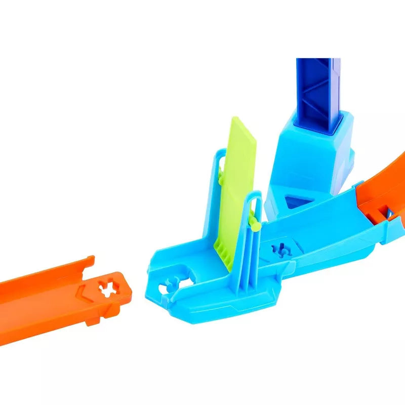 Hot Wheels Toy Car Track Set, Flip & Jump Through The Corkscrew Loop with 1:64 Scale Car thumbnail