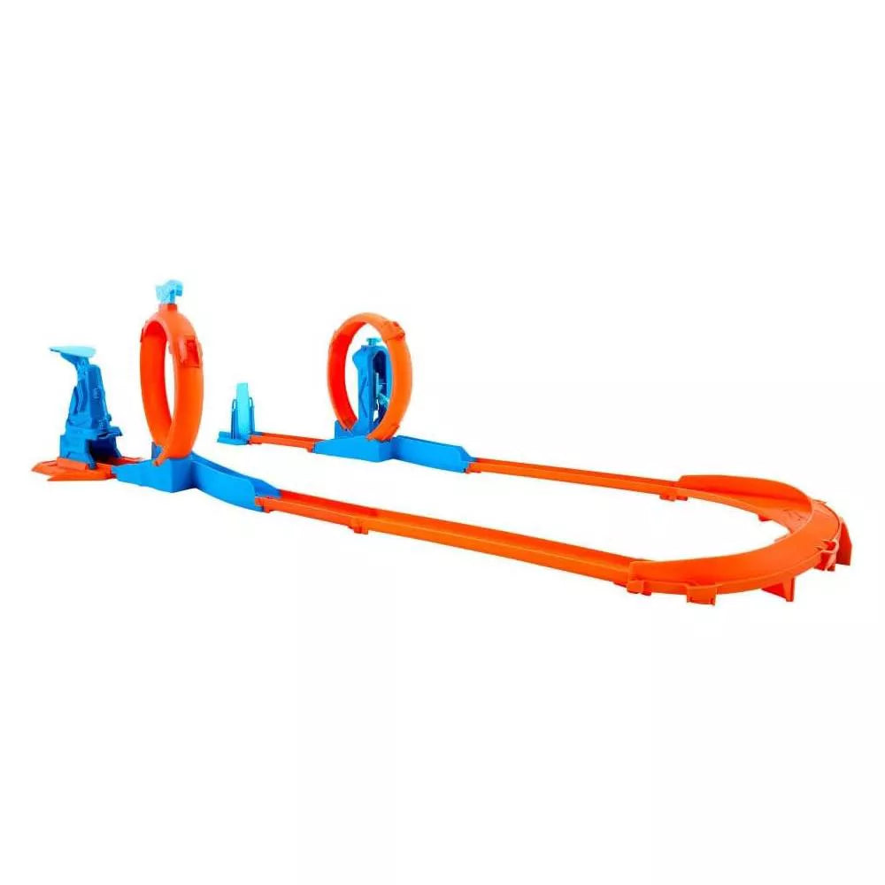 Hot Wheels Triple Loop Track Set with 1:64 Scale Vehicle thumbnail