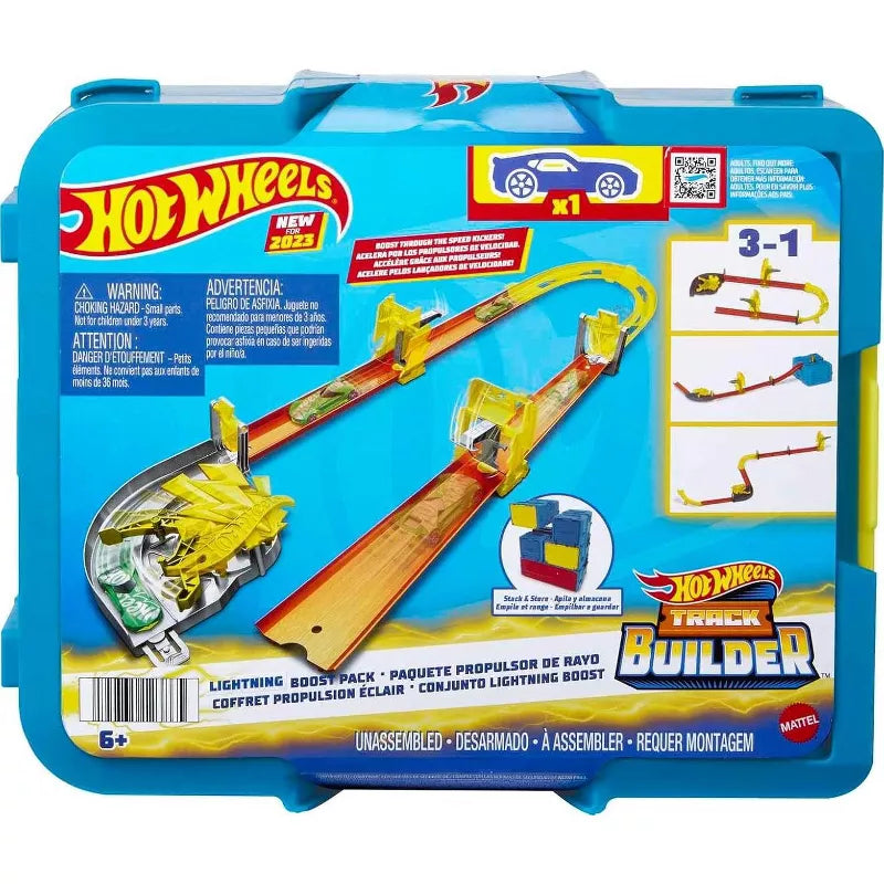 Hot Wheels Track Builder Playsets – Lightning Boost, Ice Crash & Flame Stunt thumbnail