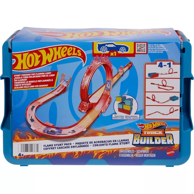 Hot Wheels Track Builder Playsets – Lightning Boost, Ice Crash & Flame Stunt thumbnail