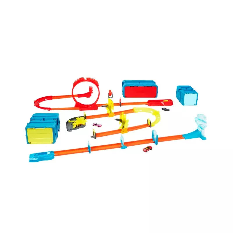 Hot Wheels Track Builder Playsets – Lightning Boost, Ice Crash & Flame Stunt thumbnail