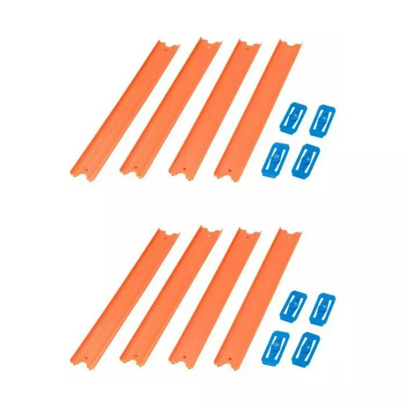 Hot Wheels Track Builder Unlimited Straight Track Pack, 4 Track Connectors & 4 Track Pieces thumbnail