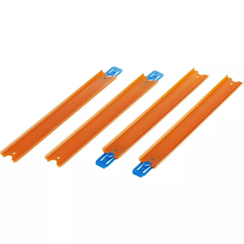Hot Wheels Track Builder Unlimited Straight Track Pack, 4 Track Connectors & 4 Track Pieces thumbnail