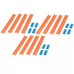Hot Wheels Track Builder Unlimited Straight Track Pack, 4 Track Connectors & 4 Track Pieces