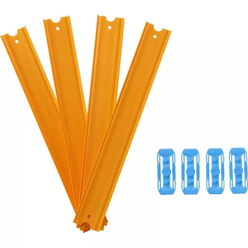 Hot Wheels Track Builder Unlimited Straight Track Pack, 4 Track Connectors & 4 Track Pieces thumbnail