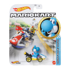 Hot wheels Mario Kart Light-Blue Yoshi  Standard Kart GBG35