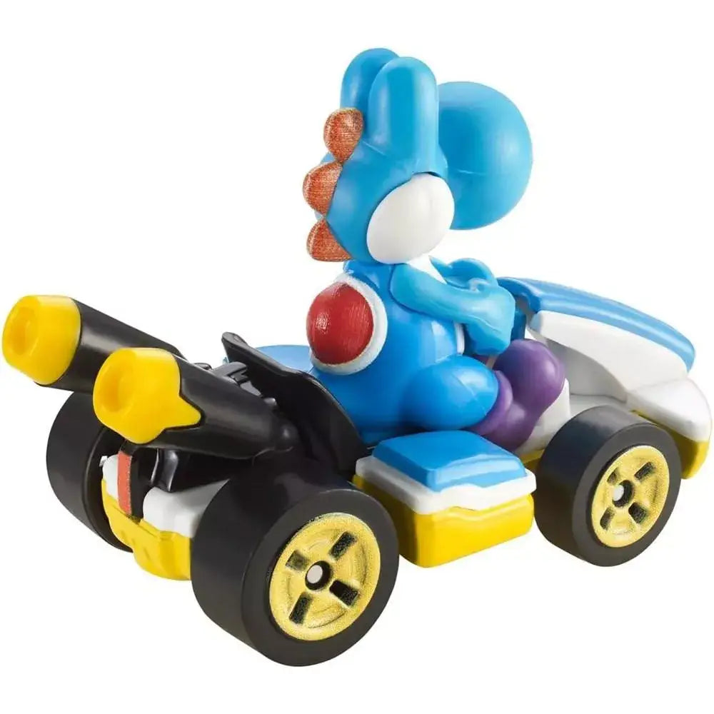 Hot wheels Mario Kart Light-Blue Yoshi  Standard Kart GBG35 thumbnail
