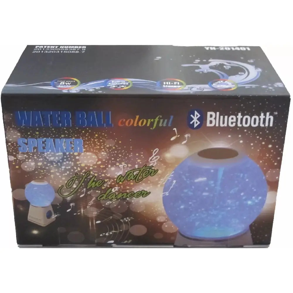 I-kool 4 Changing Colors Water Dancing Speaker Bluetooth Wireless Globe BLACK thumbnail