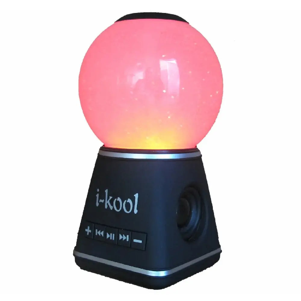 I-kool 4 Changing Colors Water Dancing Speaker Bluetooth Wireless Globe BLACK thumbnail