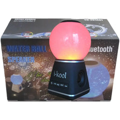 I-kool 4 Changing Colors Water Dancing Speaker Bluetooth Wireless Globe BLACK