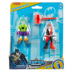 Imaginext DC Super Friends The Joker & Harley Quinn Figure Set, 3 Pieces