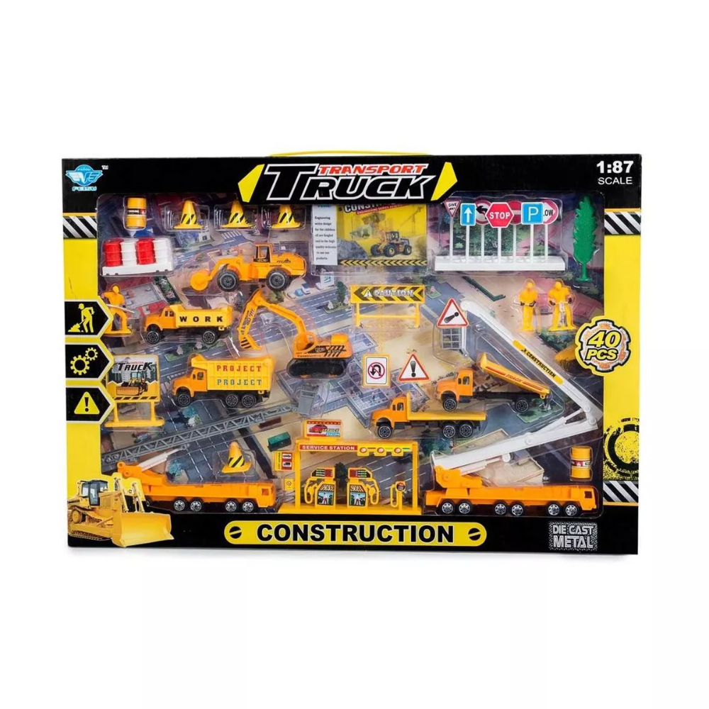 JP5107 Big-Daddy Construction Toy Set Perfect Kids Construction Play Set With 40+ Pieces