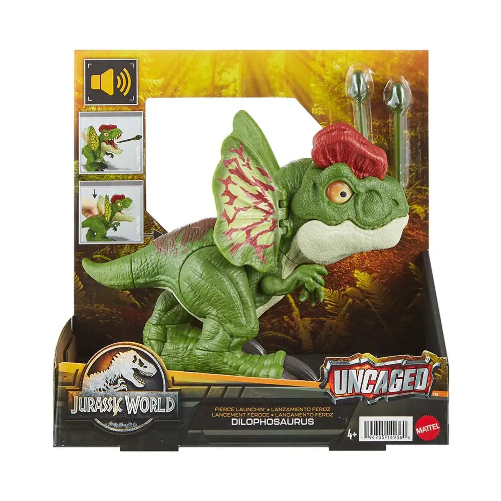 JURASSIC WORLD UNCAGED FIERCE LAUNCHIN' DILOPHOSAURUS