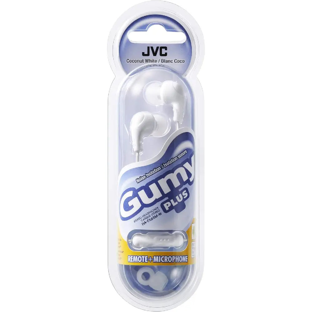 JVC Gumy Plus Earbuds with Mic WHITE thumbnail