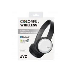 JVC HA-S190BT-W Colorful Bluetooth Headphones - WHITE