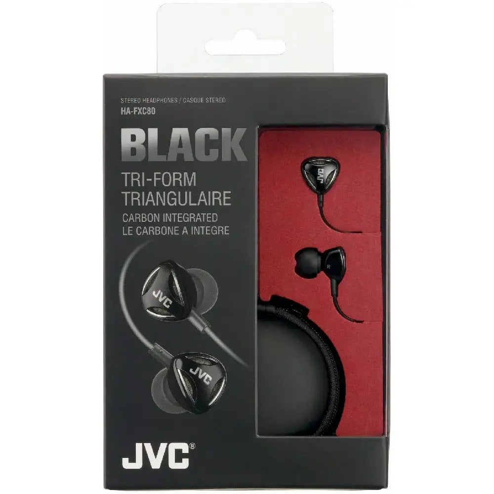 JVC HAFXC80 Black Series In-Ear Carbon Headphones thumbnail