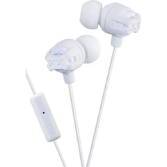 JVC Xtreme Ear Phone Rugged Inner-Ear Deep Bass Headphones In Line Mic [White]