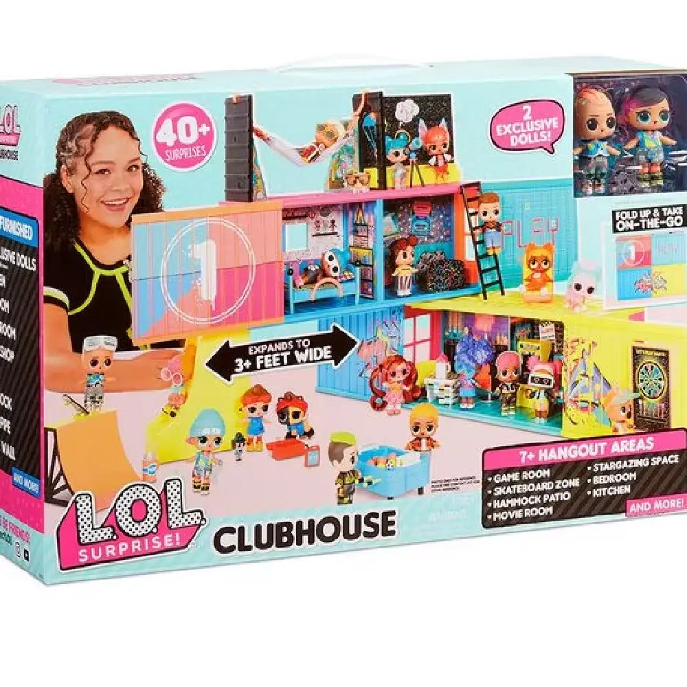 L.O.L. Surprise! Clubhouse Playset with 40+ Surprises and 2 Exclusives Dolls thumbnail