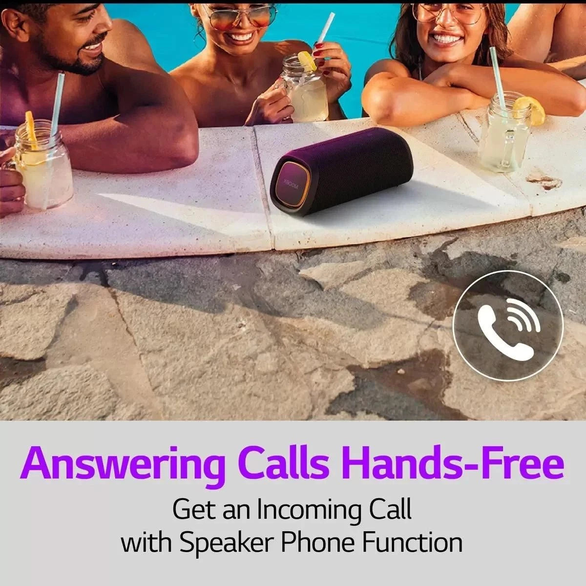 LG XBOOM Go Portable Bluetooth Speaker 20W Waterproof - XG5QBK thumbnail