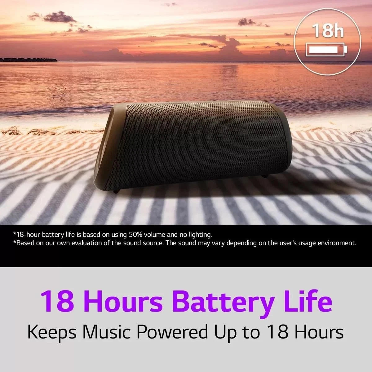 LG XBOOM Go Portable Bluetooth Speaker 20W Waterproof - XG5QBK thumbnail