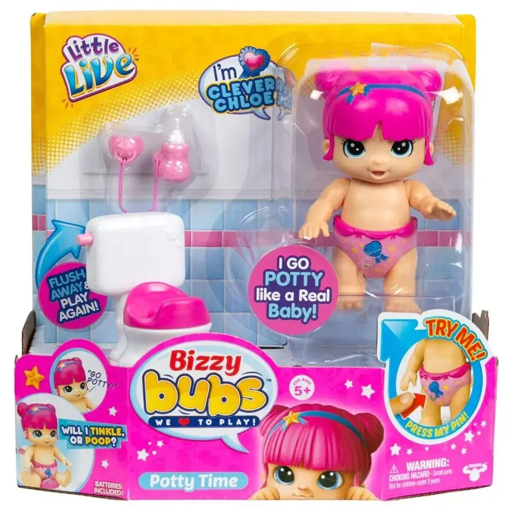 Little Live Bizzy Bubs Season Baby Playset - Clever Chloe - Potty Time thumbnail