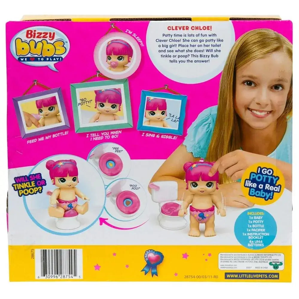 Little Live Bizzy Bubs Season Baby Playset - Clever Chloe - Potty Time thumbnail