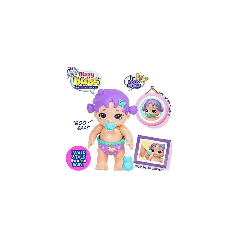 Live Bizzy Bubs Clap Baby Polly Petals thumbnail