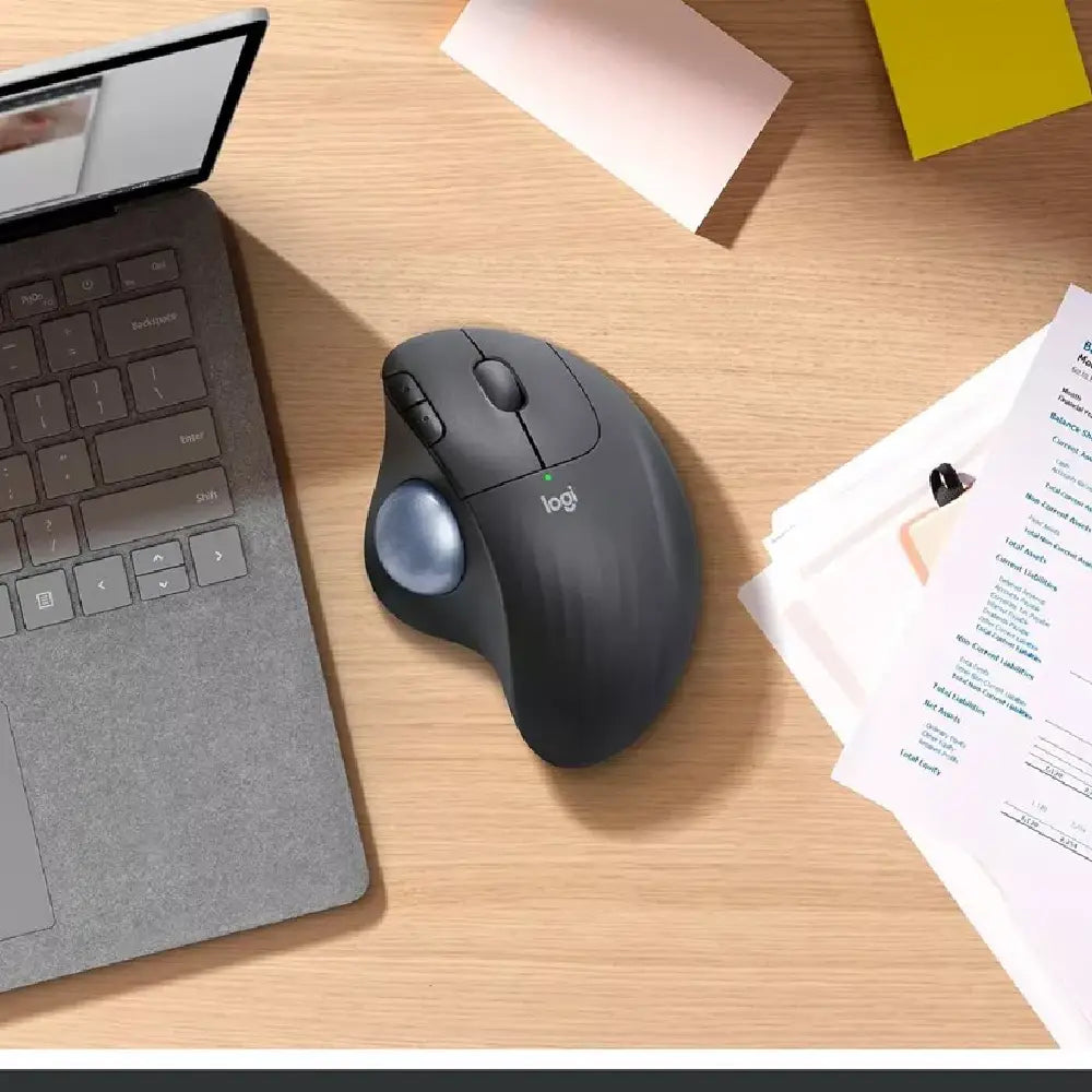Logitech ERGO M575S Wireless Ergonomic Trackball Mouse 910-007026 thumbnail