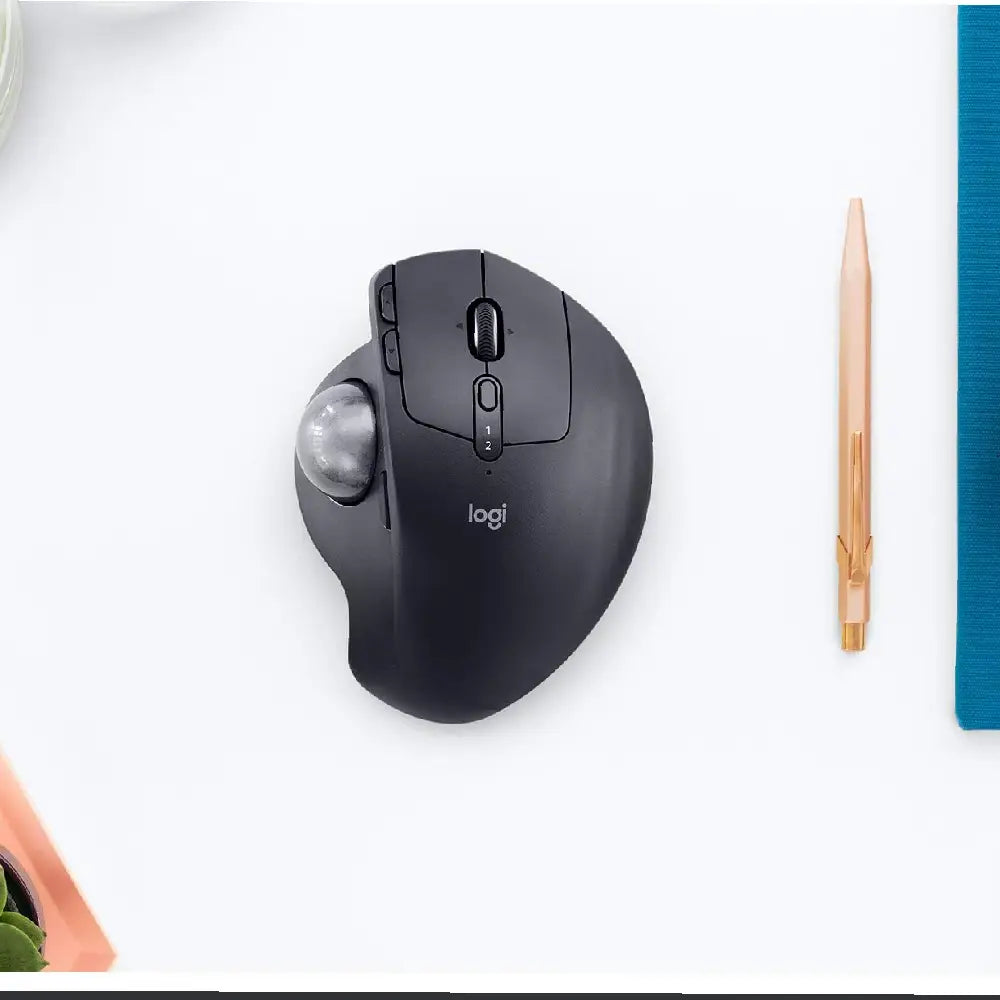 Logitech MX ERGO Plus Wireless Trackball Mouse Graphite 910-005178 thumbnail