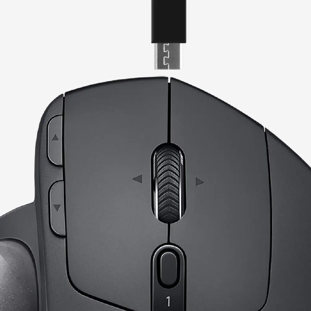 Logitech MX ERGO Plus Wireless Trackball Mouse Graphite 910-005178 thumbnail