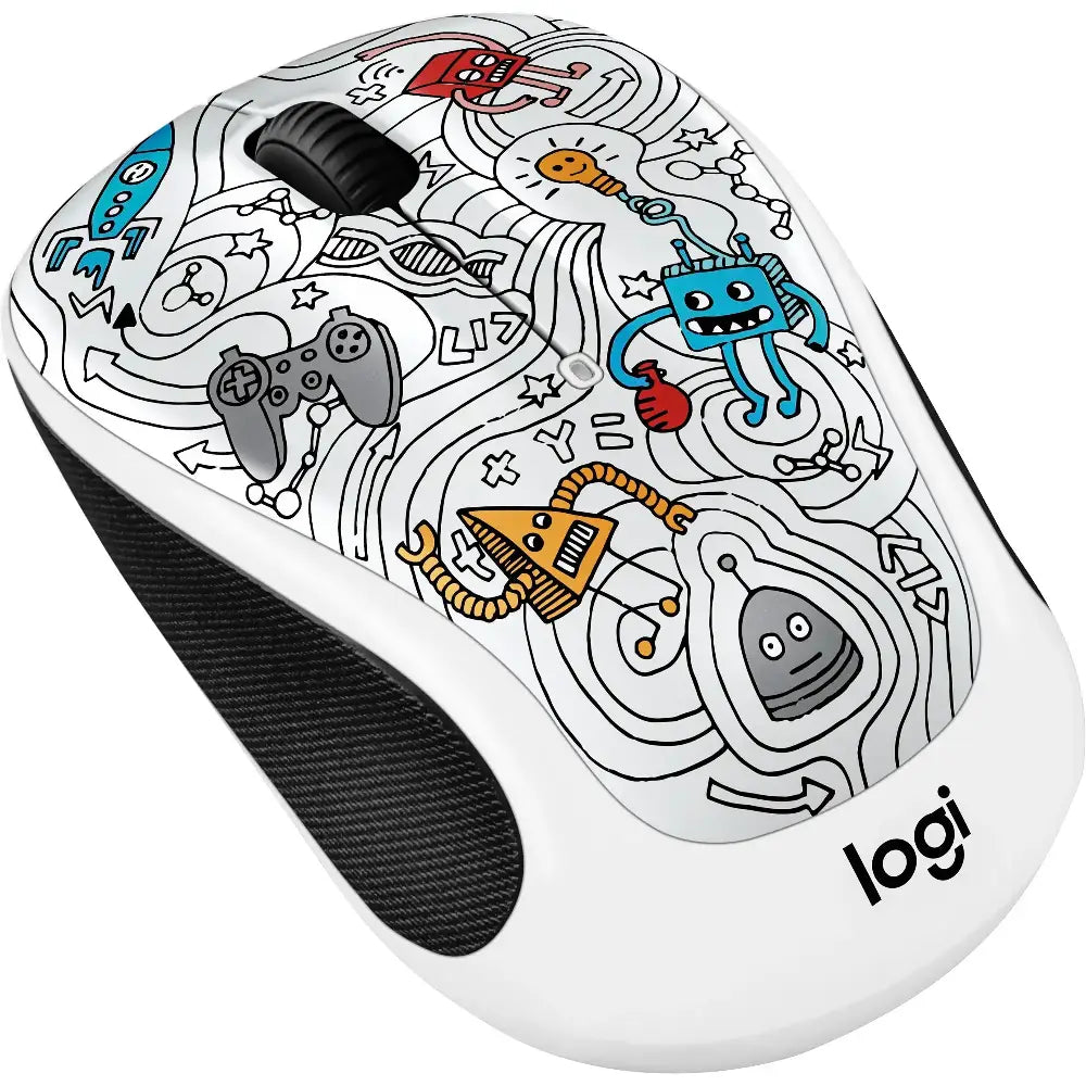 Logitech 910-005034 Wireless Mouse Techie White thumbnail