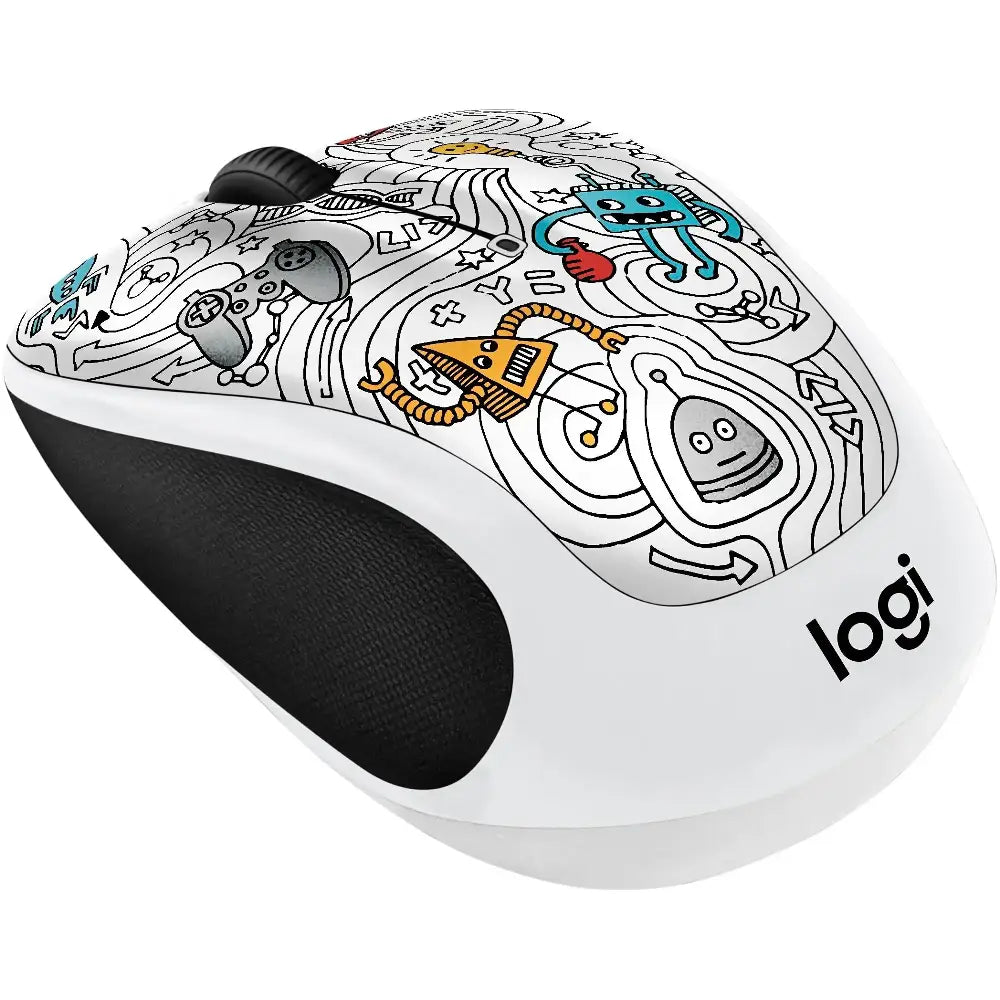 Logitech 910-005034 Wireless Mouse Techie White thumbnail