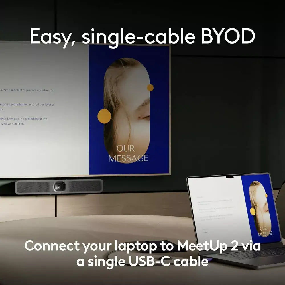 Logitech Active USB Cable Single-Cable BYOD Connection with MeetUp 2 thumbnail